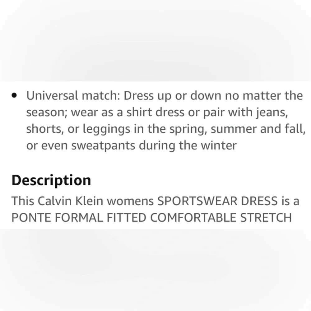 Calvin Klein Women's Black Ponte Formal Fitted Dress, Size 6 - Picture 12 of 12